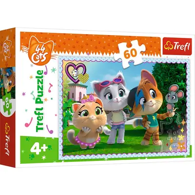 PUZZLE TREFL 60 44 PISICI JOCUL PISICILOR VIV17378