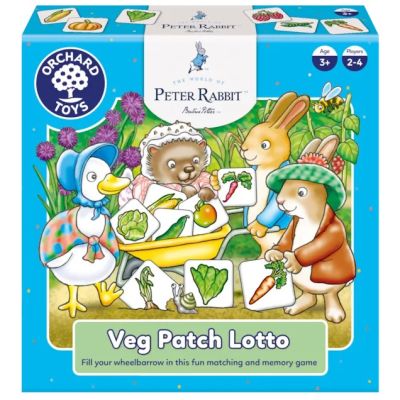 Joc educativ loto gradina cu legume peter rabbit orwpr005