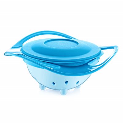 Bol multifunctional cu capac si rotire 360 grade BabyJem Amazing Bowl (Culoare: Gri) JEMbj_3504