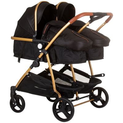 Carucior gemeni chipolino duo smart 2 in 1 obsidian gold hubkbds02401og