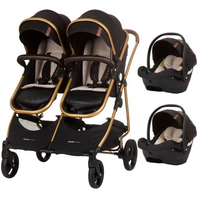 Carucior gemeni chipolino duo smart 3 in 1 obsidian gold hubst-kbds02401og