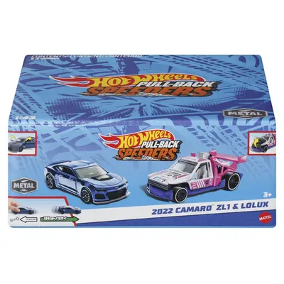 HOT WHEELS SET 2 MASINUTE METALICE PULL BACK CAMARO ZL1 2022 SI LOLUX 1:43 VIVMTHPR91_HPR95