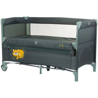 Patut pliabil chipolino relax pastel green cu laterala culisanta hubkosire247pg