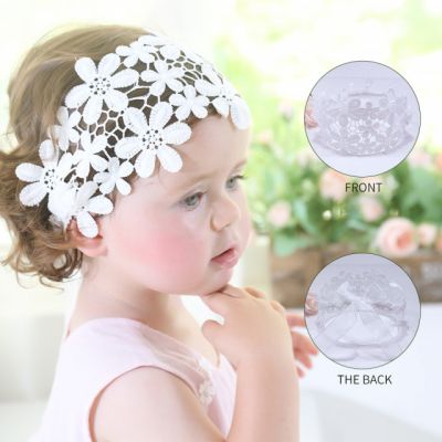 Bentita tip boneta cu floricele crosetate MBMB3325-be1