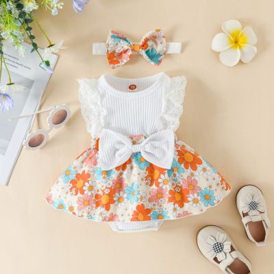 Rochita body alba - Flowers MDYJ2022S45-13-R2