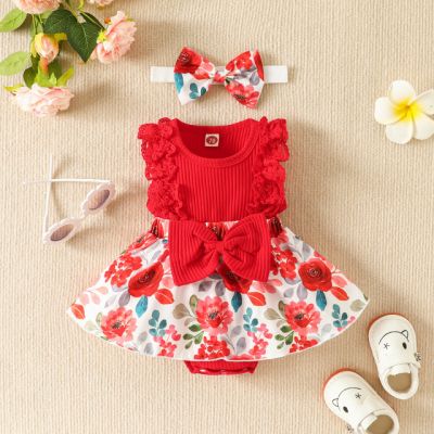Rochita body rosie - roses (marime disponibila: 6-9 luni (marimea 19 incaltaminte)) mdyj2022s45-1-r2.6-9 luni (marimea 19 incaltaminte)