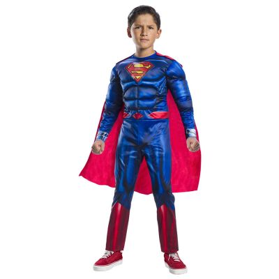 Costum de carnaval black line - superman deluxe