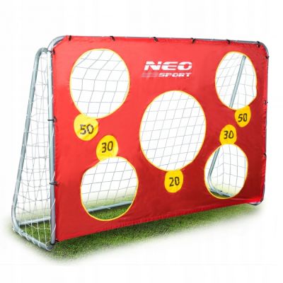 Poarta mare pentru fotbal cu covoras numerotat, 215 x 76 x 153 cm,  neo-sport 1451 edeedi1451