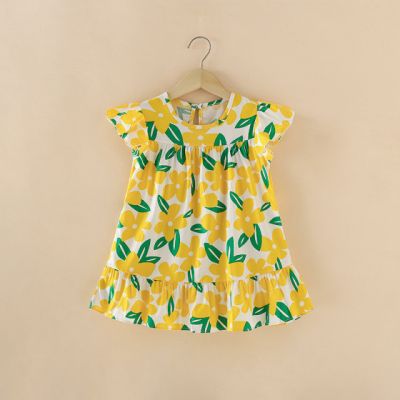 Rochita pentru fetite - Yellow flowers MBNew152-de2