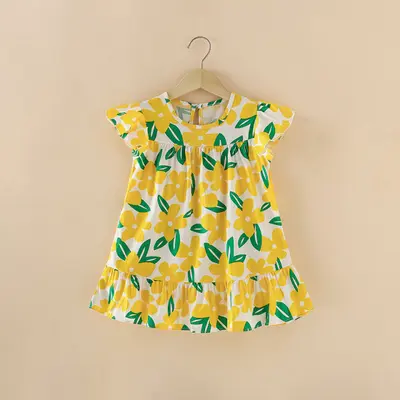 Rochita pentru fetite - Yellow flowers MBNew152-de2