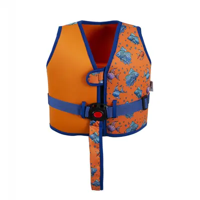 Vesta reglabila pentru inot pentru copii 1-5 ani, BabYjEM, Portocaliu JEMbj_8553