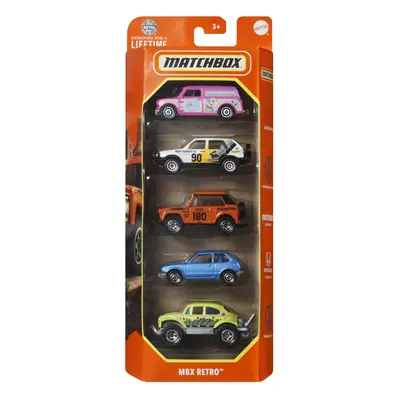 MATCHBOX SET 5 MASINUTE METALICE MBX RETRO SCARA 1:64 VIVMTC1817_HVT71