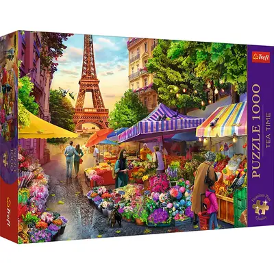 PUZZLE TREFL 1000 PREMIUM PLUS TEA TIME PIATA DE FLORI VIV10799