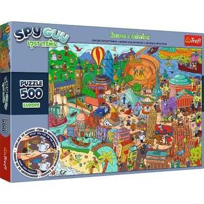 PUZZLE TREFL 500 SPY GUY OBIECTE PIERDUTE IN EUROPA VIV37481