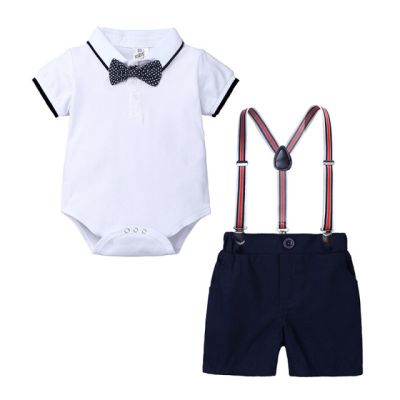Costum elegant cu body alb tip polo ADZFT-B463-2-DE3