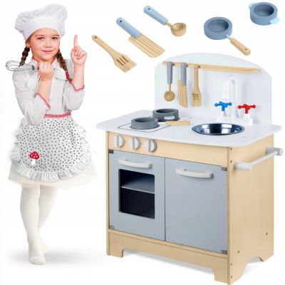 Bucatarie interctiva din lemn cu accesorii ricokids 785200 edeedi785200