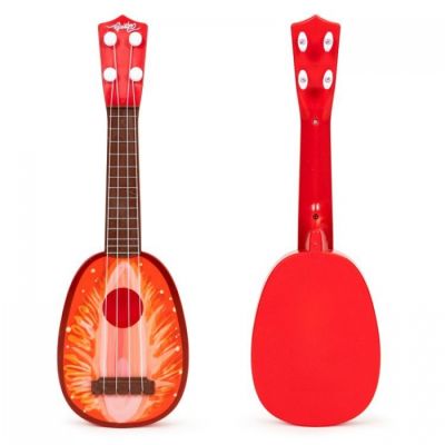 Chitara ukulele pentru copii cu 4 corzi ecotoys mj030 - capsuna edeedimj030strawberry