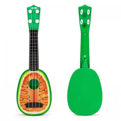 Chitara ukulele pentru copii cu 4 corzi ecotoys mj030 - pepene edeedimj030melon