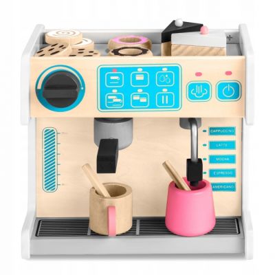 Jucarie interactiva din lemn, coffee shop, ricokids 785101 - alb edeedi785101