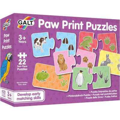 Puzzle de asociere - animalutele si urmele lor