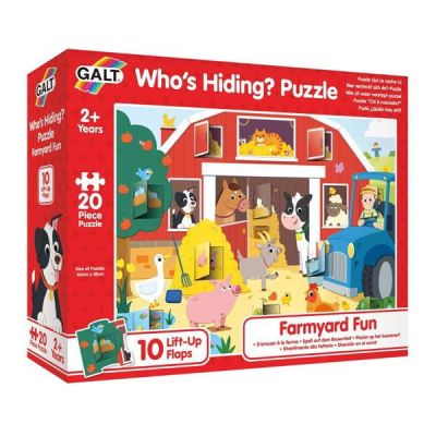 Puzzle cu surprize - distractie la ferma (20 piese)