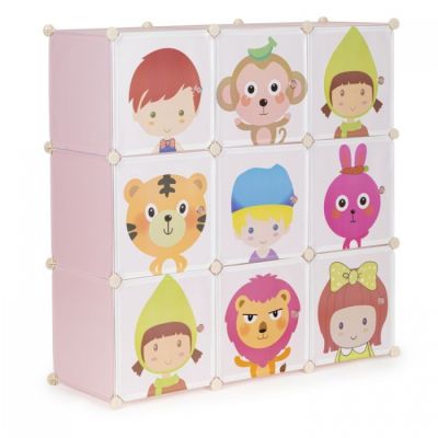 Raft modular cu 9 compartimente pentru camera copilului ecotoys 09e edeedipjjcbs0009-09e