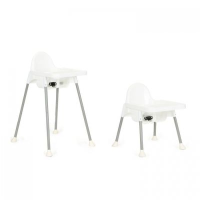 Scaun de masa 2 in 1 pentru copii ecotoys ha-007 - alb edeediha-007white