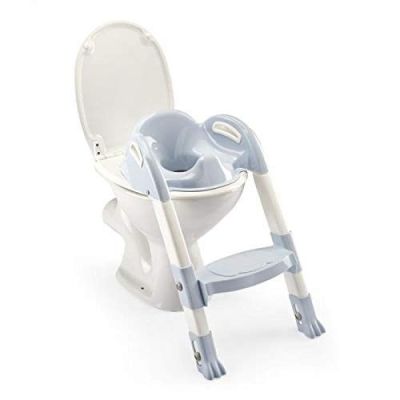 Reductor pentru toaleta cu scarita Kiddyloo Baby blue DNBTHE172543