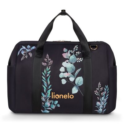 Geanta pentru mamici, Lionelo, Ida, Golden Moments, Editie limitata, Cu multiple compartimente, Negru BYNLO-IDA_GOLDEN_MOMENTS