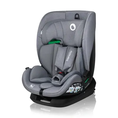 Scaun auto, Lionelo, Lavender I-size, Isofix, Cu centura TopTether, Cu spatar inclinabil in 5 pozitii, Cu tetiera reglabila in 13 pozitii, Instalare cu fata inainte, 9-36 Kg, 76-150 cm, Conform cu ECE R129, Gri BYNLO-LAVENDER_I-SIZE_GREY_STONE
