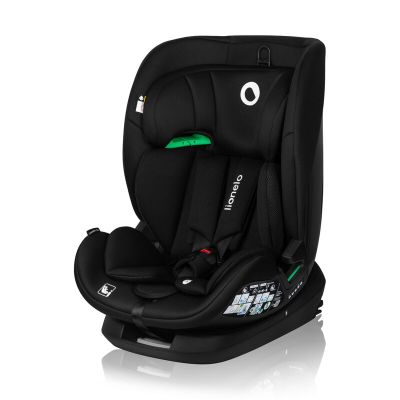 Scaun auto, Lionelo, Lavender I-size, Isofix, Cu centura TopTether, Cu spatar inclinabil in 5 pozitii, Cu tetiera reglabila in 13 pozitii, Instalare cu fata inainte, 9-36 Kg, 76-150 cm, Conform cu ECE R129, Negru BYNLO-LAVENDER_I-SIZE_BLACK_CARBON