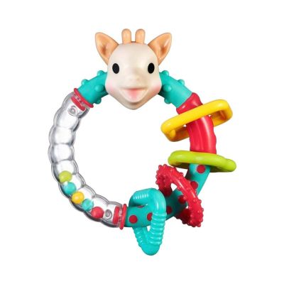 Zornaitoare multi-texturata Girafa Sophie, multicolora DNB010179