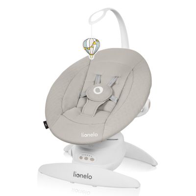 Balansoar, Lionelo, Iris, 2 in 1, Rotire 360 grade, Electric, Cu 3 moduri de leganare, Cu 5 trepte de viteza, Cu 3 pozitii de inclinare, 12 melodii, Silentios, Pana la 9 kg, Bej BYNLO-IRIS_BEIGE_SAND