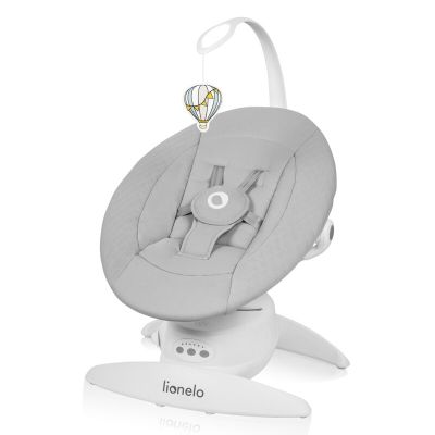 Balansoar, Lionelo, Iris, 2 in 1, Rotire 360 grade, Electric, Cu 3 moduri de leganare, Cu 5 trepte de viteza, Cu 3 pozitii de inclinare, Pana la 9 kg, Gri BYNLO-IRIS_GREY_CONCRETE