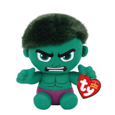 PLUS TY 15CM BEANIE BABIES MARVEL HULK VIVTY41191