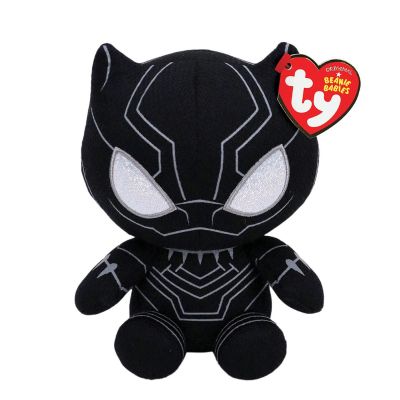 PLUS TY 15CM BEANIE BABIES SOFT MARVEL BLACK PANTHER VIVTY41197