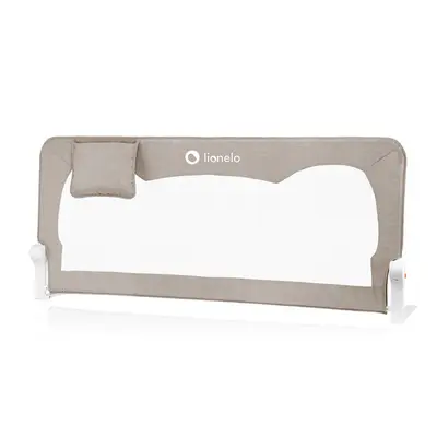 Protectie laterala pat, Lionelo, Hanna, Cu buzunar accesorii, 150x66 cm, Conform cu standardul european de securitate BS7072, Bej BYNLO-HANNA_BEIGE_MELANGE