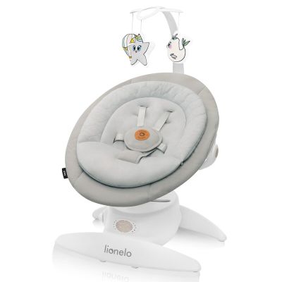 Balansoar, Lionelo, Mell, 2 in 1, Rotire 360 grade, Electric, Cu 3 moduri de leganare, Cu 5 trepte de viteza, Cu 3 pozitii de inclinare, Cu timer, 12 melodii si 2 sunete ale naturii, Pana la 9 kg, Bej BYNLO-MELL_BEIGE_SAND