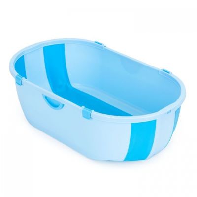 Cadita de baie cu dop de scurgere ecotoys ha-b46 - albastru edeediha-b46blue