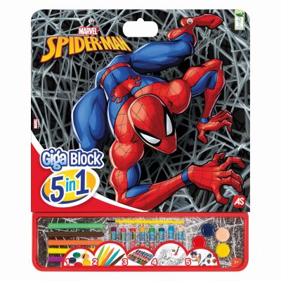 SPIDER MAN SET PENTRU DESEN GIGA BLOCK 5 IN 1 VIV1023-62752