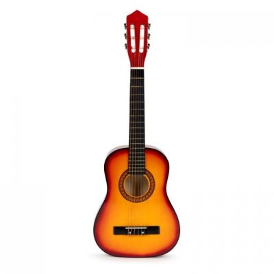 Chitara din lemn cu 6 corzi pentru copii, 76 cm, ecotoys hx18022-30n edeedihx18022-30natural