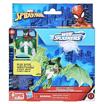 HASBSPIDERMAN SET VEHICUL SI FIGURINA GREEN SYMBIOTE 10CM VIVF8845_F8968