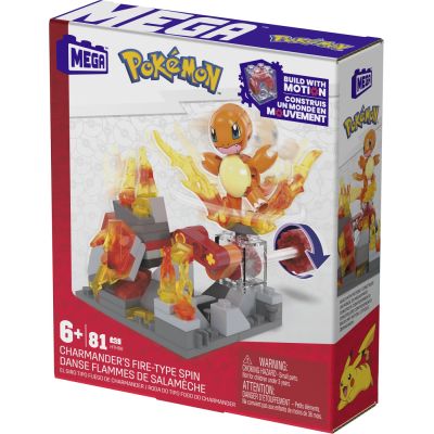 POKEMON MEGA SET DE CONSTRUCTIE ROATA DE FOC A LUI CHARMANDER VIVMTHDL75_HTH86