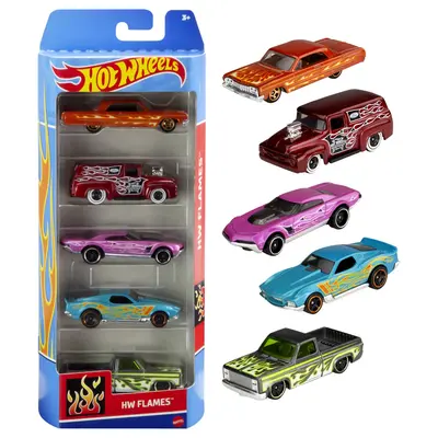 SET 5 MASINI HOT WHEELS HW FLAMES VIVMT1806_HTV47