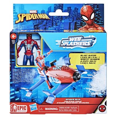 SPIDERMAN SET VEHICUL HYDRO JET SI FIGURINA SPIDER MAN 10CM VIVF8845_F8967