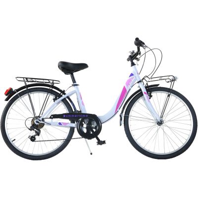 Bicicleta dino bikes 26' city summertime alb hubdb-604r-05-wh