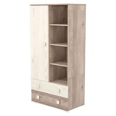 Dulap cu o usa si 2 sertare hubners sofia crem nisip hubd1u2shscn