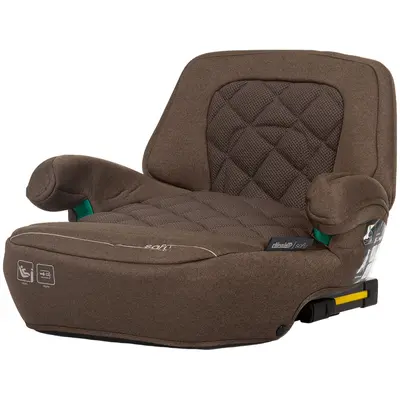 Inaltator auto chipolino safy i-size 125-150 cm macadamia cu sistem isofix hubsdksf0243ma