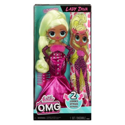 L.O.L. SURPRISE! OMG LADY DIVA PAPUSA FASHIONISTA CU ACCESORII VIVMGA591597EUC