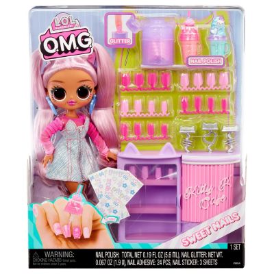 L.O.L. SURPRISE! OMG SWEET NAILS KITTY K CAFÉ SET PAPUSA CU ACCESORII VIVMGA503859EUC